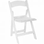 Resin folding chair