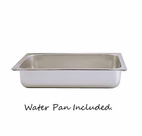 water pan for chafing dish on a white background