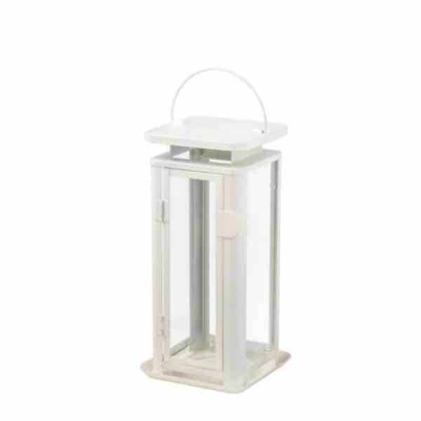 white lantern for wedding centerpiece
