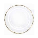 Gold Beaded Charger Plate